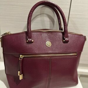 Anne Klein Deep Burgundy Satchel